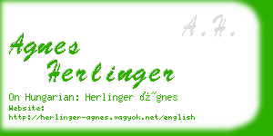 agnes herlinger business card